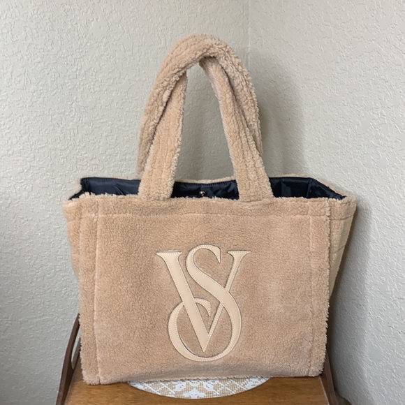 Victoria's Secret Handbags - Victoria’s Secret plush Sherpa Bag Brown